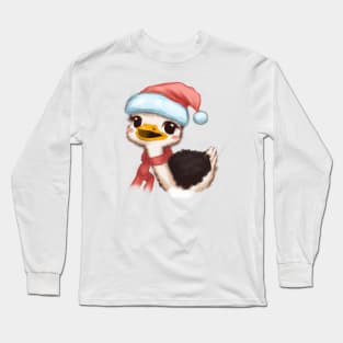 Cute Ostrich Drawing Long Sleeve T-Shirt